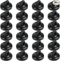 Magnet Zip Tie Mount Magnetic Zip Ties Mount Clips Base Holder Strong Multipurpose Wire Cable Holder Mount Wire Clips Management for Home Office Marine Electrical Wiring (Black, 24 Piece)