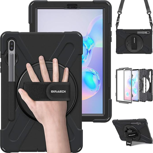 BRAECN Case for Galaxy Tab S6: 10.5" 2019 Samsung SM-T860/T865/T867 Black