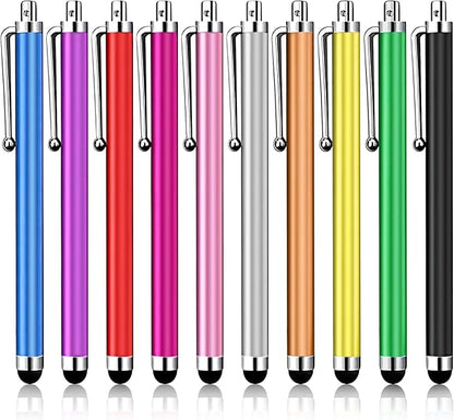 10 Pack Stylus Pen,High Precision and Sensitivity Stylus for Everyday Writing,Stylus Pen for Touchscreen Drawing,Universal Stylus Compatible with All Touch Screens,10 Colors