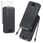 Portable Charger Power Bank 20000mAh with Built in Cables & Wall Plug
