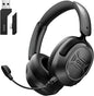 OXS Storm A2 Wireless Gaming Headset, Active Noise Cancellation, Over Ear Headphone with Mic, Bluetooth 5.4 & 2.4GHz Low Latency, Dual EQ Modes, 70H Playtime, for PC, Switch, PS4, PS5, Mobile, Black