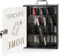 Cell Phone Holder Classroom 36 Slots Wooden Cell Phone Storage Cabinet Pocket Chart with Handle and Security Lock for Classroom Office (36 Grid Cabinet Black)