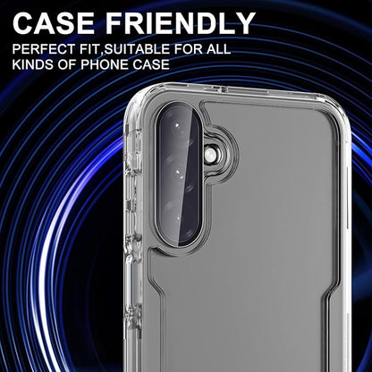 for Samsung Galaxy A26 Camera Lens Protector, Individual Metal Ring Tempered Glass Lens Cover, [Strong Adsorption] Scratch Resistant Ultra-Thin HD Clear Lens Cover, 1 Set-Black