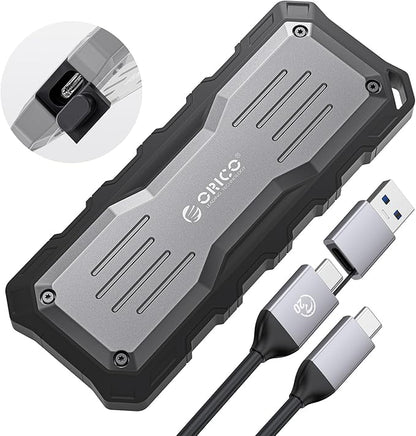 ORICO 512GB External SSD Up to 2000MB/s, Interface Extra Protection, Waterproof and Dust-Proof, Rugged and Reliable Outdoor Portable Solid State Drives for Action Camera, Smartphone, Laptop - O20