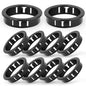 10PCS 2" Black Cable Snap Bushing Grommet, Snap in Cord Bushing Protect Cables