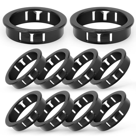 GAGIRA 100PCS 7/8" Black Cable Snap Bushing Grommet, Snap in Cord Bushing Protect Cables