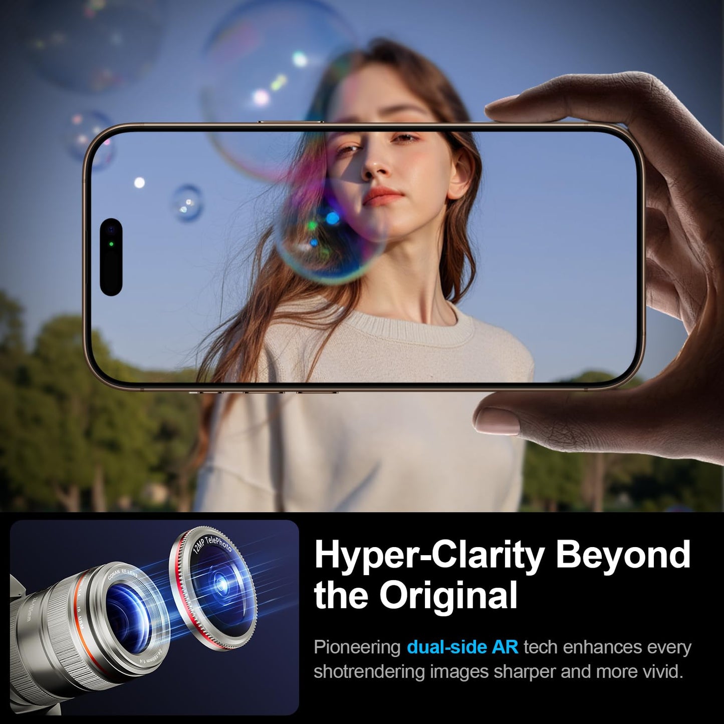X-it 2-Pack Camera Lens Protector for iPhone 17/16/16 Plus, [Shatterproof & Impact Resistant] 9H High-Alumina Tempered Glass, Anti-Scratch, Dustproof, Strong Adsorption, Case Friendly, Ultra HD Clear