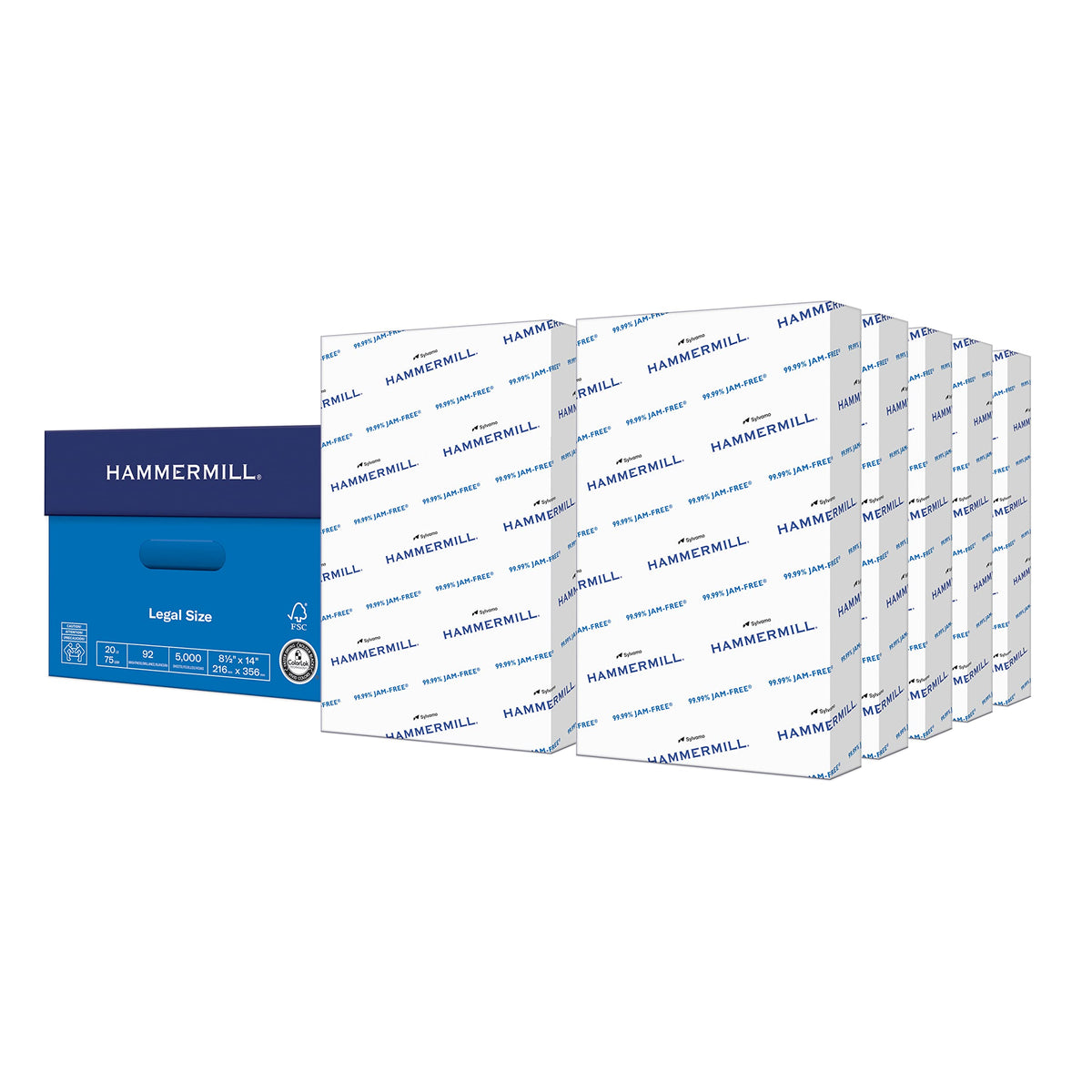 Hammermill Printer Paper, 20 lb Copy Paper, 8.5 x 11 - 10 Ream (5,000 Sheets) - 92 Bright, Made in the USA