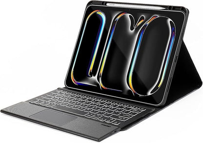 Sahara - Navigate Series Keyboard Case with Track Pad for iPad Pro (M4) 13" 2024, Black, (TB00388)