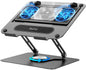 Metfut Laptop Cooling Pad with Detachable Fan & Cooler,360° Rotation Base