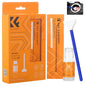 K&F CONCEPT 24mm Full Frame Sensor Cleaning Swab*10 + 20ml Sensor Cleaner, DSLR SLR Digital Camera CMOS and CCD Sensor Cleaning Swab Kits for Nikon Sony Canon Camera Clean