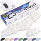 Qloud Cloud Wrist Rest Keyboard Wrist Rest for Computer Keyboard Pad, Cloud Keyboard Wrist Rest, Wrist Pad for Keyboard, Memory Foam, Non Slip Base, Comes with Mouse Pad - White