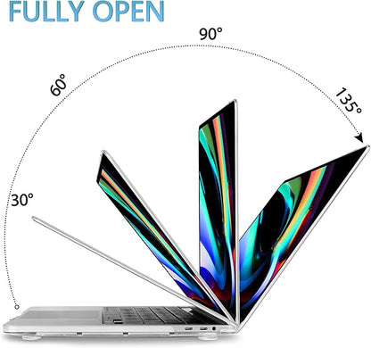 Mektron for MacBook Pro 16 inch Cover A2141 2019 2020 Release with Retina Display & Touch bar & Touch ID, Bright-Coloured Flowers Hard Case Shell Keyboard Cover Screen Protector Dust Plug