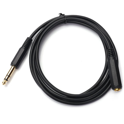 Disino 1/4 Inch Male to Female Stereo Extension Cable Gold Plated Quarter inch Headphone Extension Cable Cord- 20FT /6.6 Meters