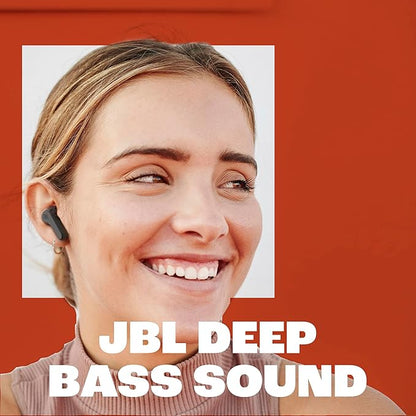 JBL Vibe Beam - True Wireless JBL Deep Bass Sound Earbuds, Bluetooth 5.2, Water & Dust Resistant, Hands-free call with VoiceAware, Up to 32 hours of battery life (Mint)