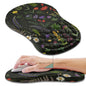 Hokafenle Ergonomic Mouse Pad Wrist Support, Wrist Rest Mousepad for Carpal Tunnel Pain Relief with Integrated Memory Foam Slope Massage Bulge (11.8x7.9 inch,Cute Floral