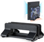 Aluminum Dual Vertical Laptop Stand Dock Holder, Supports 2 Devices, Adjustable Slot Width 15-36mm, Space-Saving Upright Storage for MacBook and Laptops