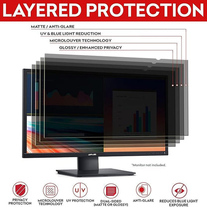 34 Inch Privacy Screen Filter for 21:9 Ultrawide Curved Monitor | Privacy Shield | Anti-Glare | Anti-Blue light Protector | Eye Protection | Computer Security Private Filter