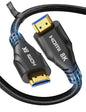 Cratree Fiber Optic HDMI Cable 65FT/20M Long - 8K 48Gbps High Speed HDMI Cord/8K 60Hz/4K 120Hz,HDCP 2.2&2.3,HDR10 - Compatible with HDTV/Monitor/Projector