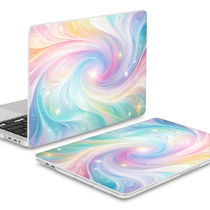 Mektron Case for MacBook Pro 16 Inch A2141 Cover 2019 Release 16" with Liquid Retina Display/Touch ID, Plastic Hard Shell with Keyboard Skin & Screen Protector & Dust Plug, Colors Swirls