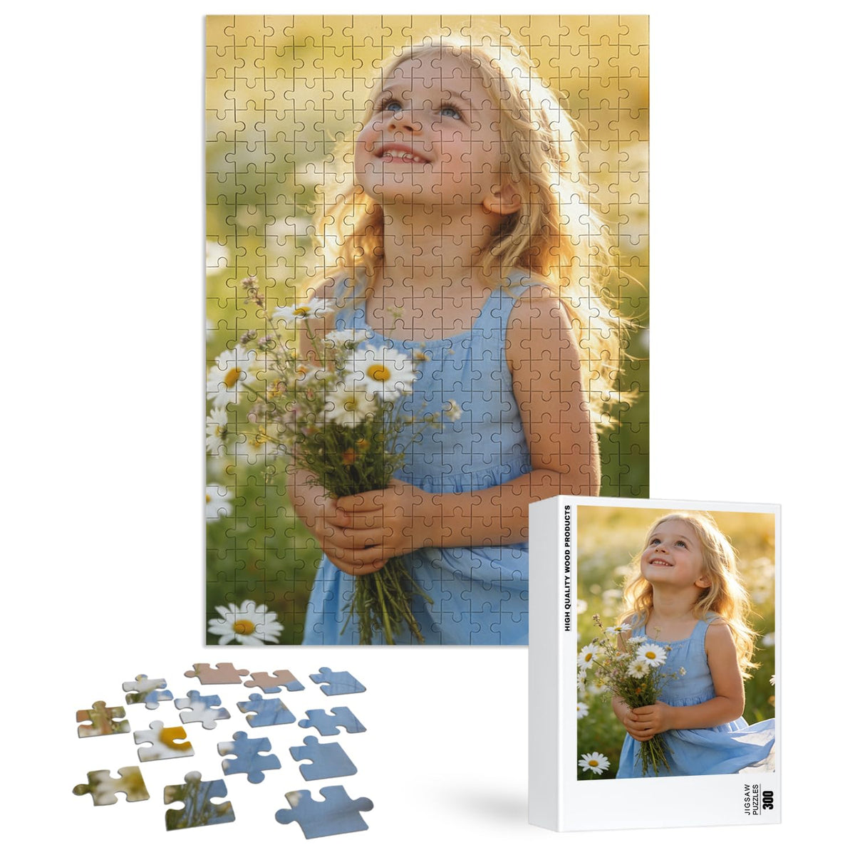 EGUEGU Custom Puzzle, Personalized Jigsaw Wood Puzzle with Photo for Adult