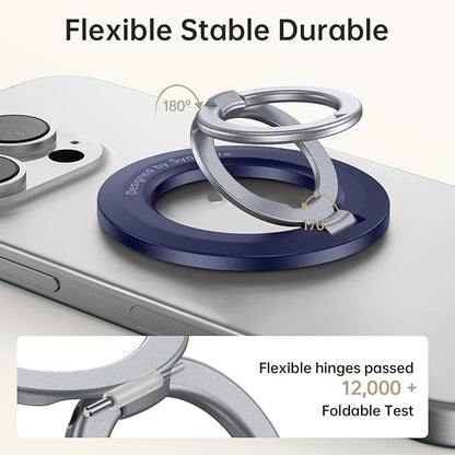 SYNCWIRE for MagSafe Ring Holder, Magnetic Phone Ring Holder Magnet Cell Phone Grip Finger Ring Kickstand Compatible with iPhone 16 15 14 13 12 Pro Max fits MagSafe Accessories