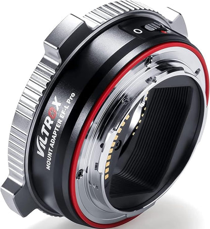 VILTROX EF-L Pro Lens Mount Adapter EF/EF-S Lens to L mount Camera with Security Lock Autofocus Lens Converter Compatible with Canon EF/EF-S Lens to L-mount Camera Leica SL2/Lumix S1 S1H S5/Sigma fp L