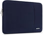 MOSISO Laptop Case 16 inch, 15-15.6 inch Laptop Sleeve Compatible with MacBook Pro 16 M4 M3 M2 M1, HP Acer Dell Lenovo ASUS Notebook, Polyester Vertical Computer Sleeve Bag with Pocket, Navy Blue