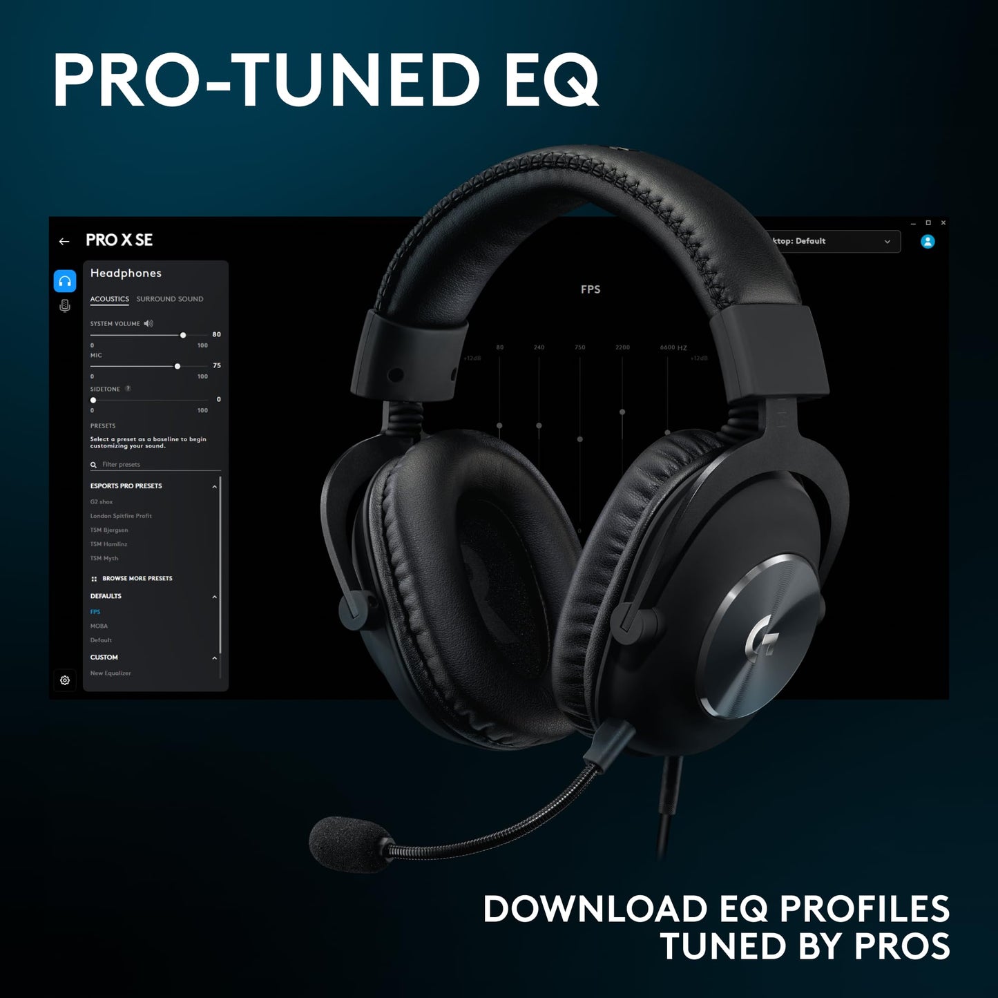 Logitech G PRO X SE Wired Gaming Headset - Black