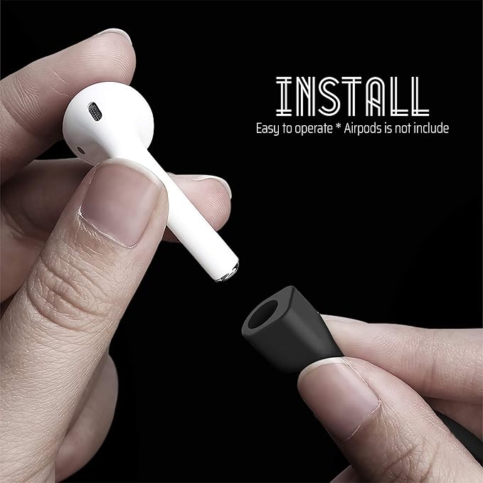 Ultra Strong Magnetic Airpod Pro Strap Anti-Lost Cord Sports Lanyard Compatible with Airpods 3rd 2nd Generation Pro 3 2 1 (3 Black)