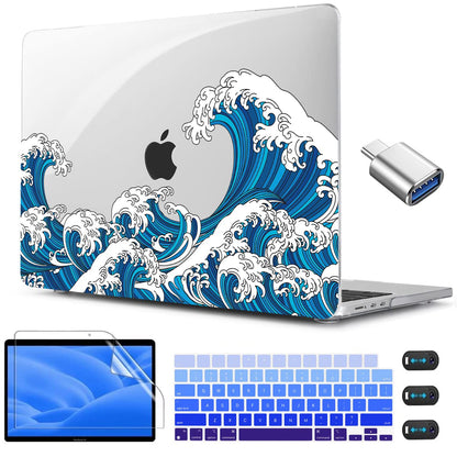 CISSOOK Compatible with MacBook Air 13.6 inch Case M2 M3 M4 M5 Ocean
