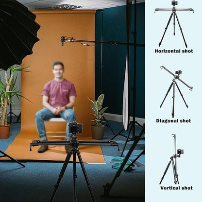 Konova New G1 Wireless Motorized Integrated Carbon Slider for Video, Time Lapse, Stop Motion, Parallax Panormaic Shooting (80cm (31.5"))