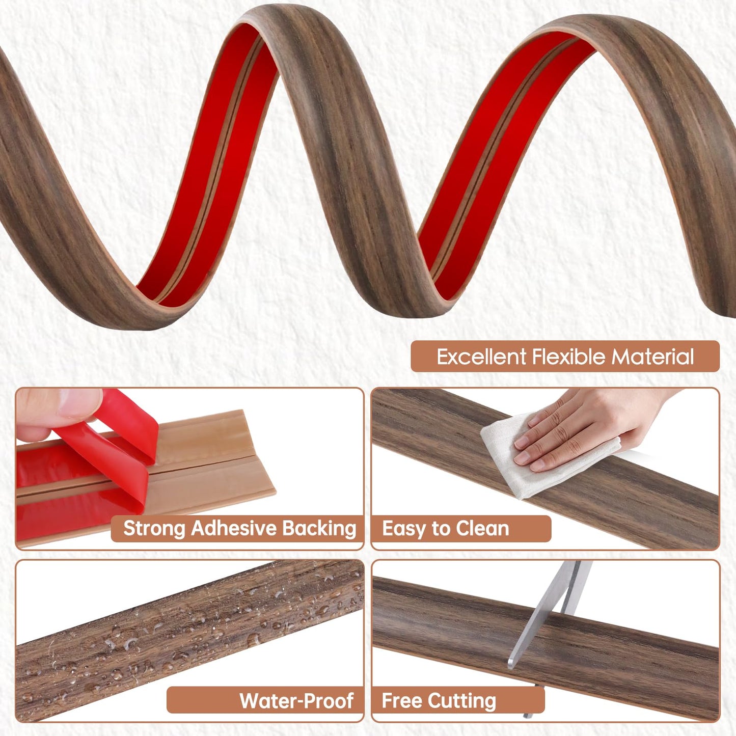 EYAYEN Floor Cord Cover for Wires on Floor Self Adhesive Cord Hider