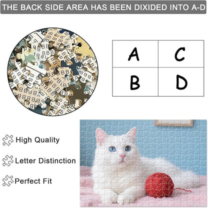 Custom Photo Puzzle – Personalized Jigsaw Puzzle from Your Photos in 200/300/500/1000/1500 Pieces – Custom Puzzle Gift for Families, Pets, Weddings, Anniversaries, Adults and Couples(300-horizontal)