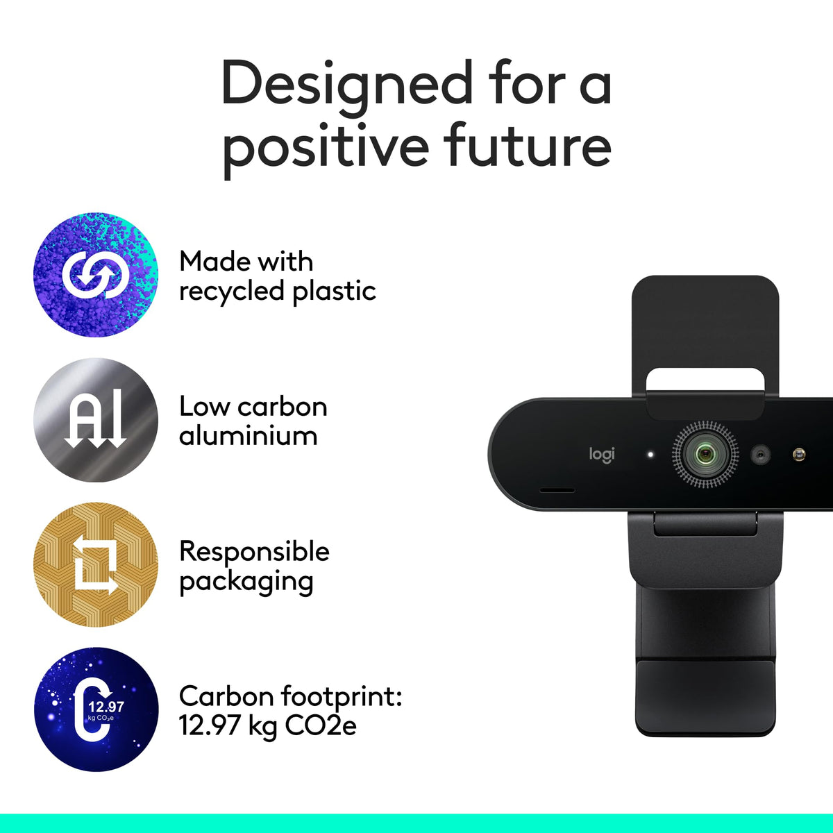 Logitech Brio Ultra 4K HD Webcam for Streaming and Meetings - Black