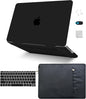 KECC Compatible with MacBook Pro 14 inch Case 2025 2024 2023 2022 2021 Release M4 M3 M2 M1 A3112 A3401 A3185 A2918 A2992 A2779 A2442 Plastic Hard Shell + Keyboard Cover + Sleeve, Matte Black