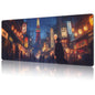 NIYLYNSYN Mouse Pad Large Liquid Marble Non-Slip Gaming Desk Mat with Stitched Edge Laptop Keyboard Desk Pad for Work Home Gaming (35.4 x 15.7 Inches)