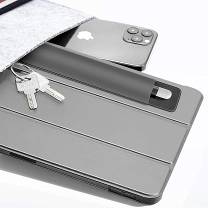 Doormoon Pencil Holder for iPad 2020/ Air/ 9.7 / Pro 10.5/12.9, Detachable Elastic Apple Pencil 5th Gen Leather Sleeve Pocket Pouch, Grey