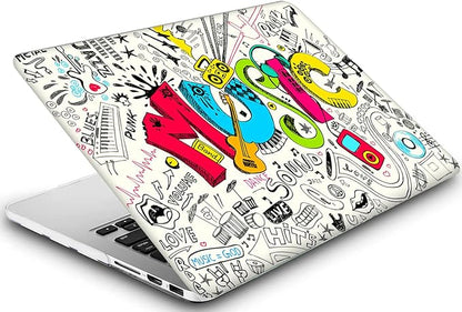 Creativity Music Laptop Shell Compatible with MacBook Air 13 Inch Case 2017 2016 2015 2014 2013 2012 2011 2010 A1466/A1369, AMCJJ Plastic Hard Cover Shell Case & Keyboard Cover &Screen Protector