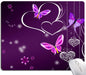 KUOSGM Mouse Pad, Premium-Textured Mouse Mat, Non-Slip Rubber Base Mousepad for Laptop, Computer & PC,9.5×7.9 in,Pink Green Flower