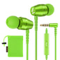 LUDOS OMNITONE Wired Earbuds in-Ear Headphones, 5 Year Warranty, Earphones with Microphone, 3.5 mm Jack Corded Ear Buds, Videoconference for iPhone, Samsung, Laptop, Kids, School Students - Red