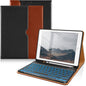 DTTO for iPad 9th/8th/7th Generation 10.2" Case 2021/2020/2019 with Keyboard, 7 Colors Backlit Wireless Detachable Keyboard Premium Leather Folio Cover with Pencil Holder & Pocket, Black Brown
