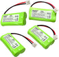 HQRP 4-Pack Battery Compatible with AT&T Lucent BT8001 BT184342 BT284342 3101 3111 89-1330-00-00 89-1335-00-00 GE 5-2754 Philips SJB-2121 Cordless Phone