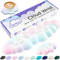 Sushret Cloud Wrist Rest Keyboard, Cloud Keyboard Wrist Pad Set with PU Leather Memory Foam, Cute Arm Rest for Palm Support, PC/Gaming Desk Accessories/Office Setup/Computer Hand Cushion - Purple