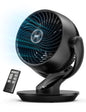 DREO Oscillating Fan for Bedroom, 13 Inch Quiet Table Fans for Home Whole Room, 75ft Powerful Airflow, Desk Air Circulator Fan with Remote, 120° Adjustable Tilt, 4 Speeds, 8H Timer, for Office Desktop