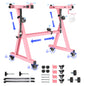 Universal Keyboard Stand, Z-style Heavy-Duty Piano Stand, Adjustable and Portable Piano Keyboard Stand for 61 and 88 Keys, Pink