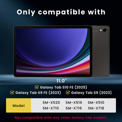 BELLEMOND Tempered Glass Screen Protector for Galaxy Tab S11 / S10 FE / S9 FE / S9 / S8 / S7 (10.9”/11”) | Ultra Clear | EZ Guide Kit for Flawless Install | 10H | 1 Pack | Designed in Japan