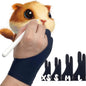 AKX Artist Glove, Palm Rejection Drawing Glove for Graphic Tablet, iPad - Smudge Guard, 2-Finger, Good for Left and Right Hand (Black, Medium, 2 Pack)