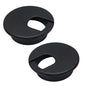 EASYEAH 2 Pcs Desk Grommet 1-3/8" / 35 mm, Desk Cord Hole Cover, Cable Grommet ABS Plastic, Desk Hole Grommet for Home & Office Pc, Detachable Cable Cord Organizer-Black