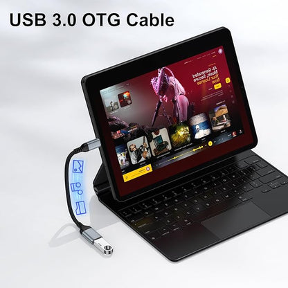 USB to USB C Adapter, Fast 5Gbps USB 3.0 OTG Adapter, USB A Female to Type C Dongle for iPhone 16/15, MacBook Pro/Air, iPad Pro/Air, Galaxy, Pixel and More